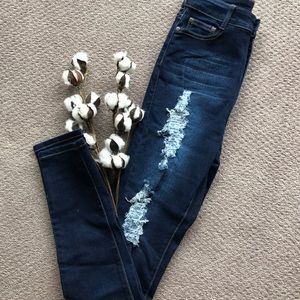 Fashion Nova Ultra High Rise Ripped Skinny Jeans
